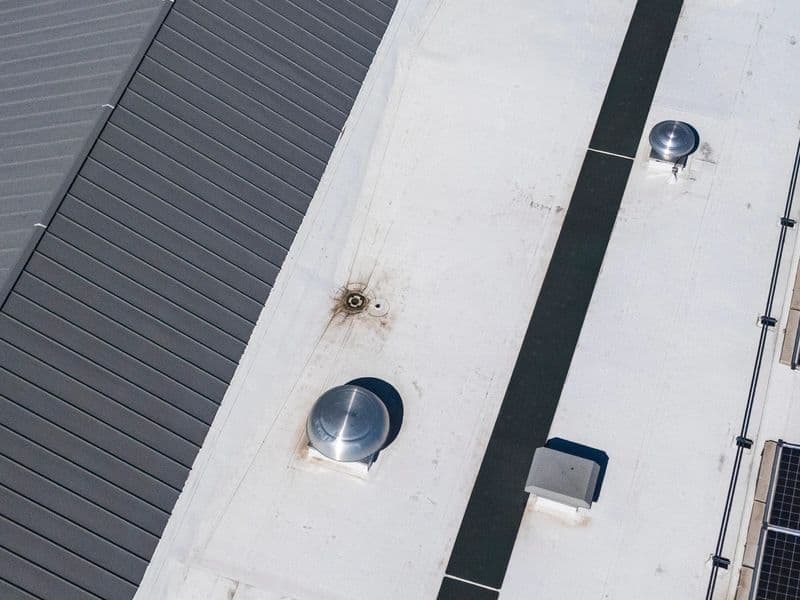 Flat roof installation on a home extension
