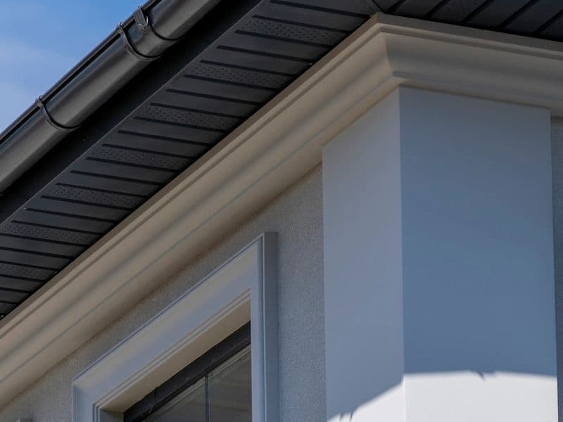 New guttering and fascias fitted to a house