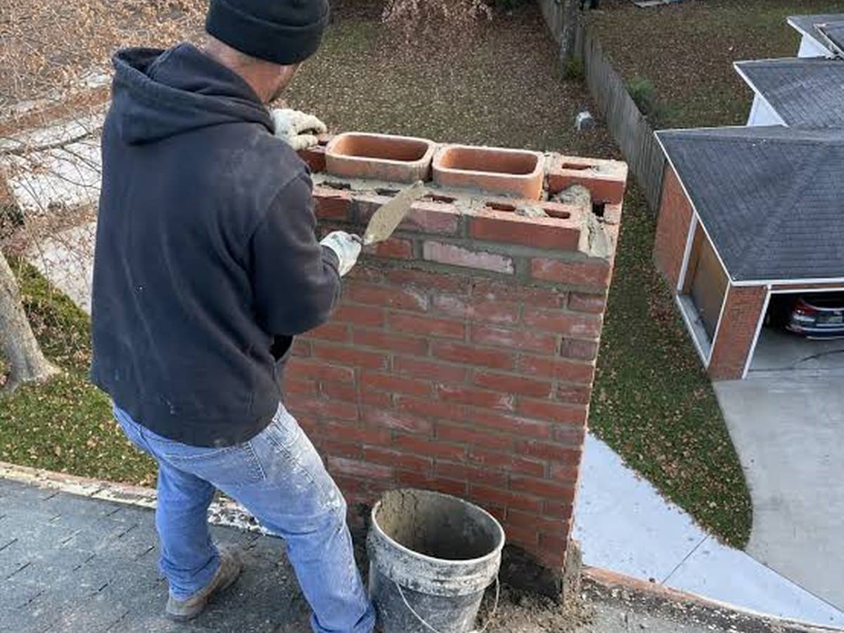 Chimney repair project by BMS Vanguard Roofing – photo 2