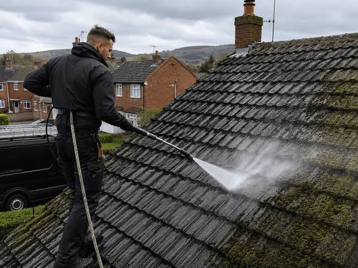 Roof cleaning project by BMS Vanguard Roofing – photo 1